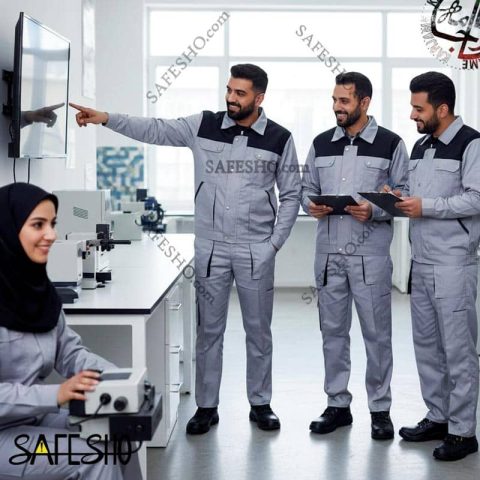 لباس کار کارجامه مدل دکمه فلزی